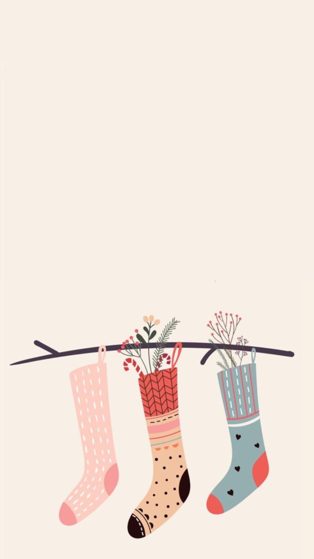 Christmas socks Phone Wallpapers