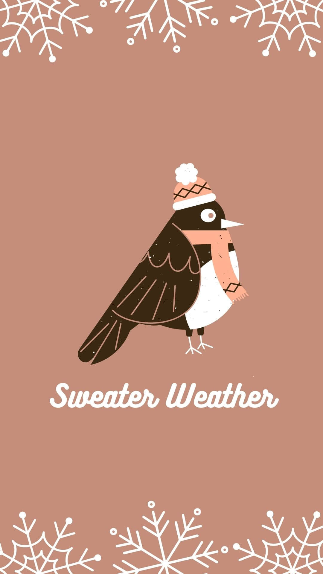 christmas wallpaper winter sweater bird