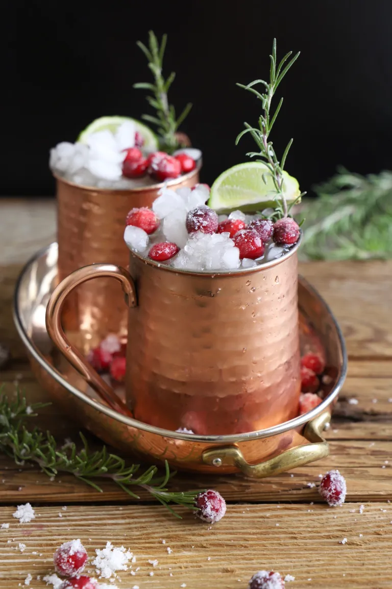 holiday cranberry moscow mule