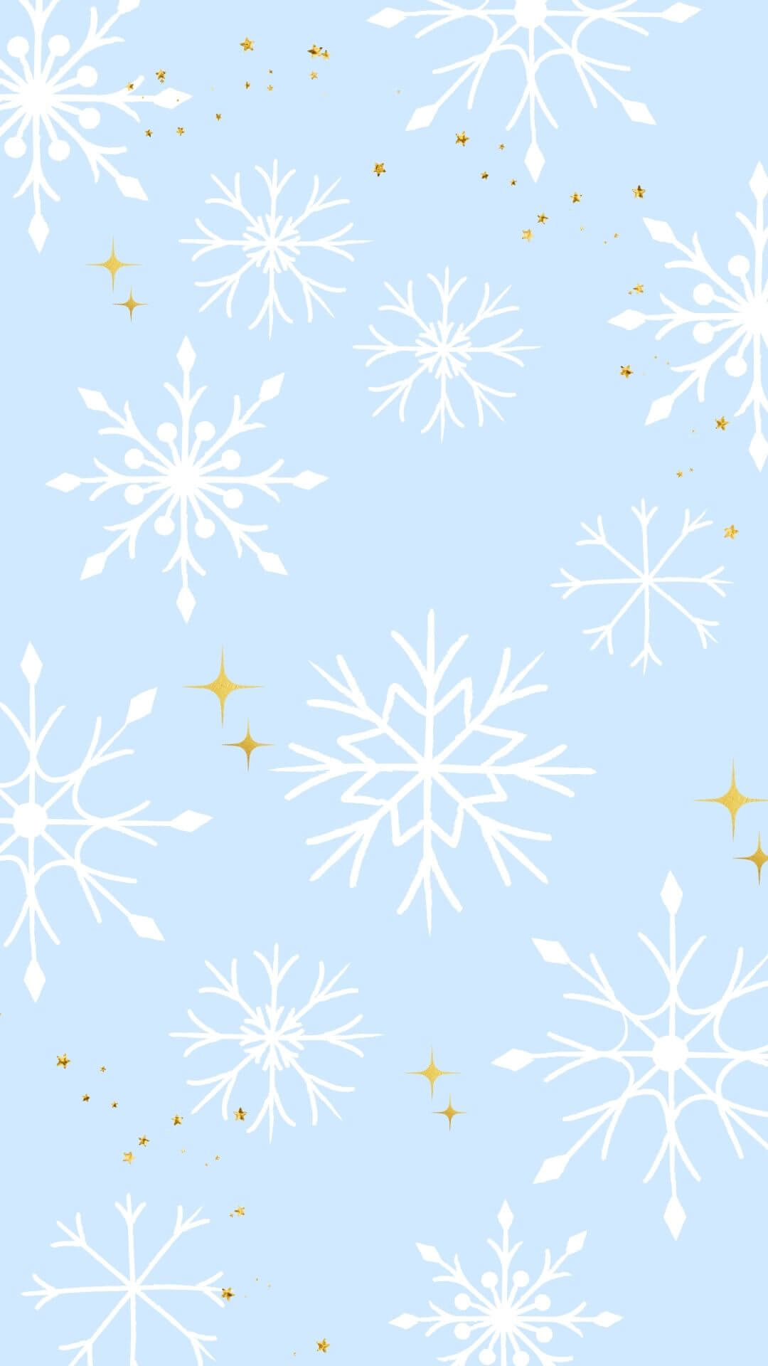 winter christmas snowflake phone wallpaper