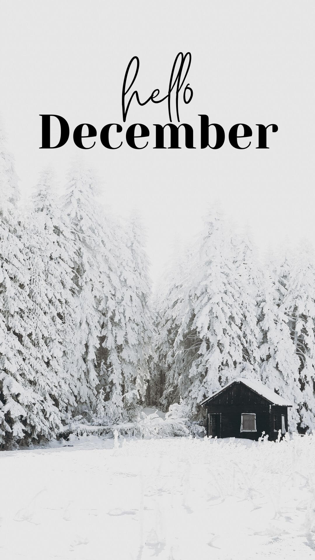 winter christmas wallpaper hello december