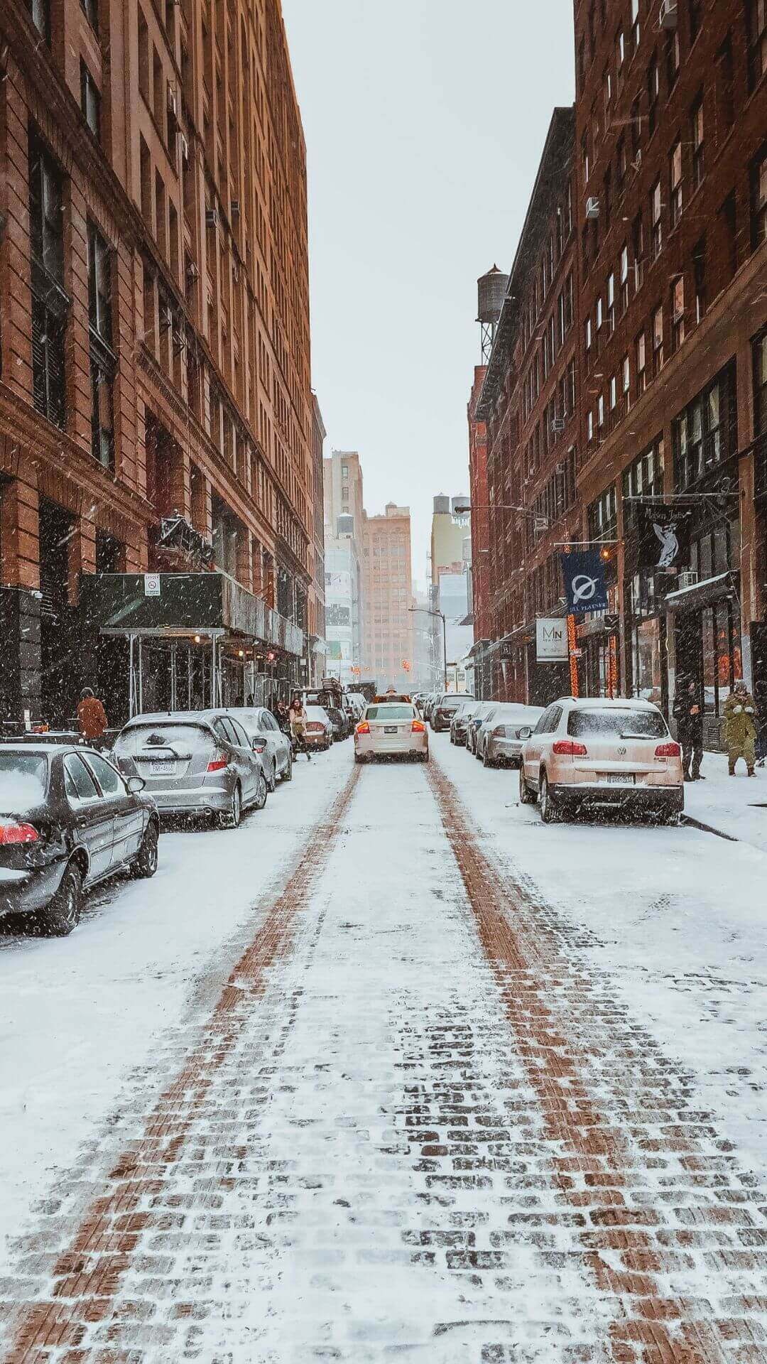 winter street wallpaper