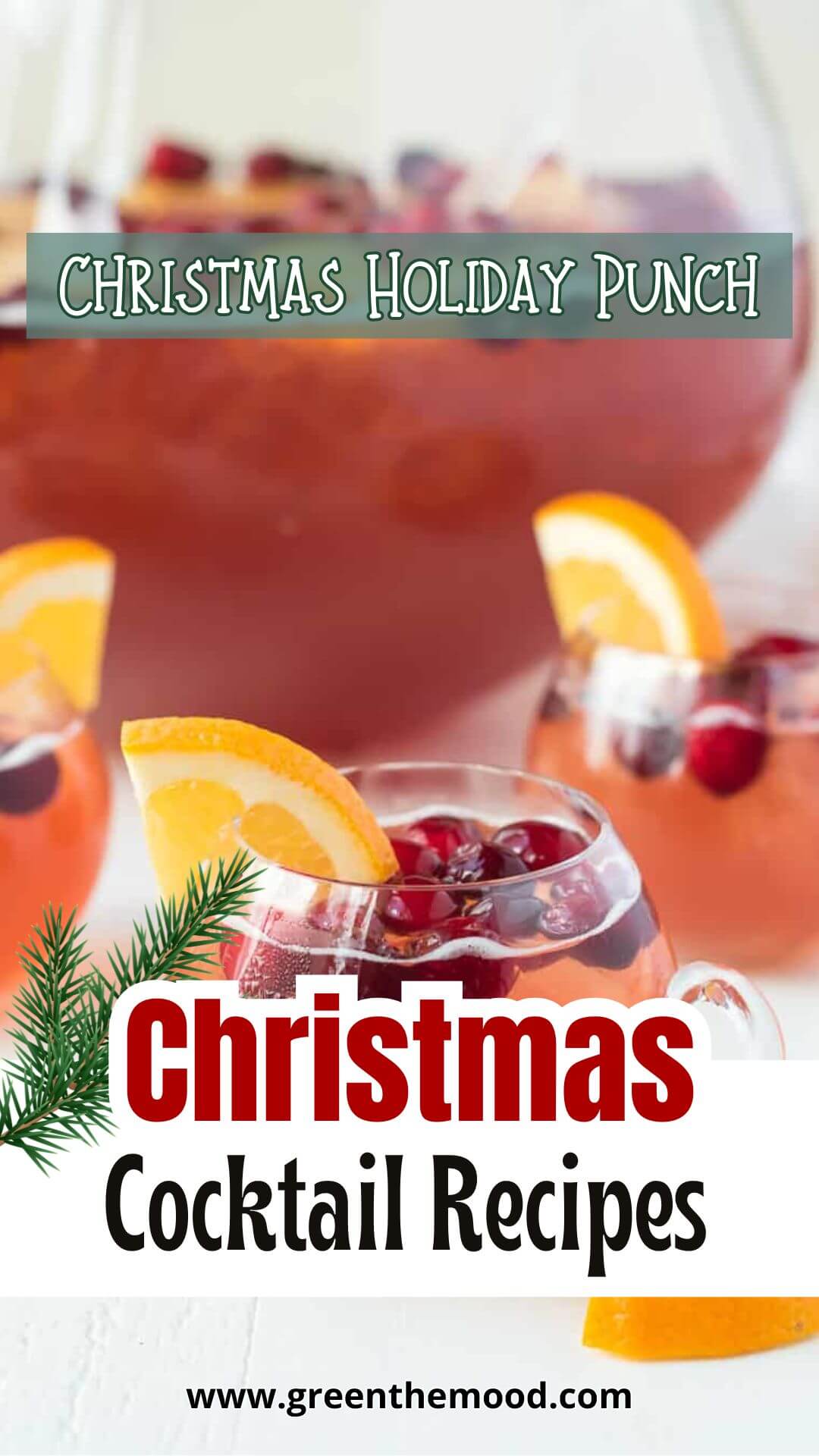 Christmas cocktail recipes - christmas holiday punch