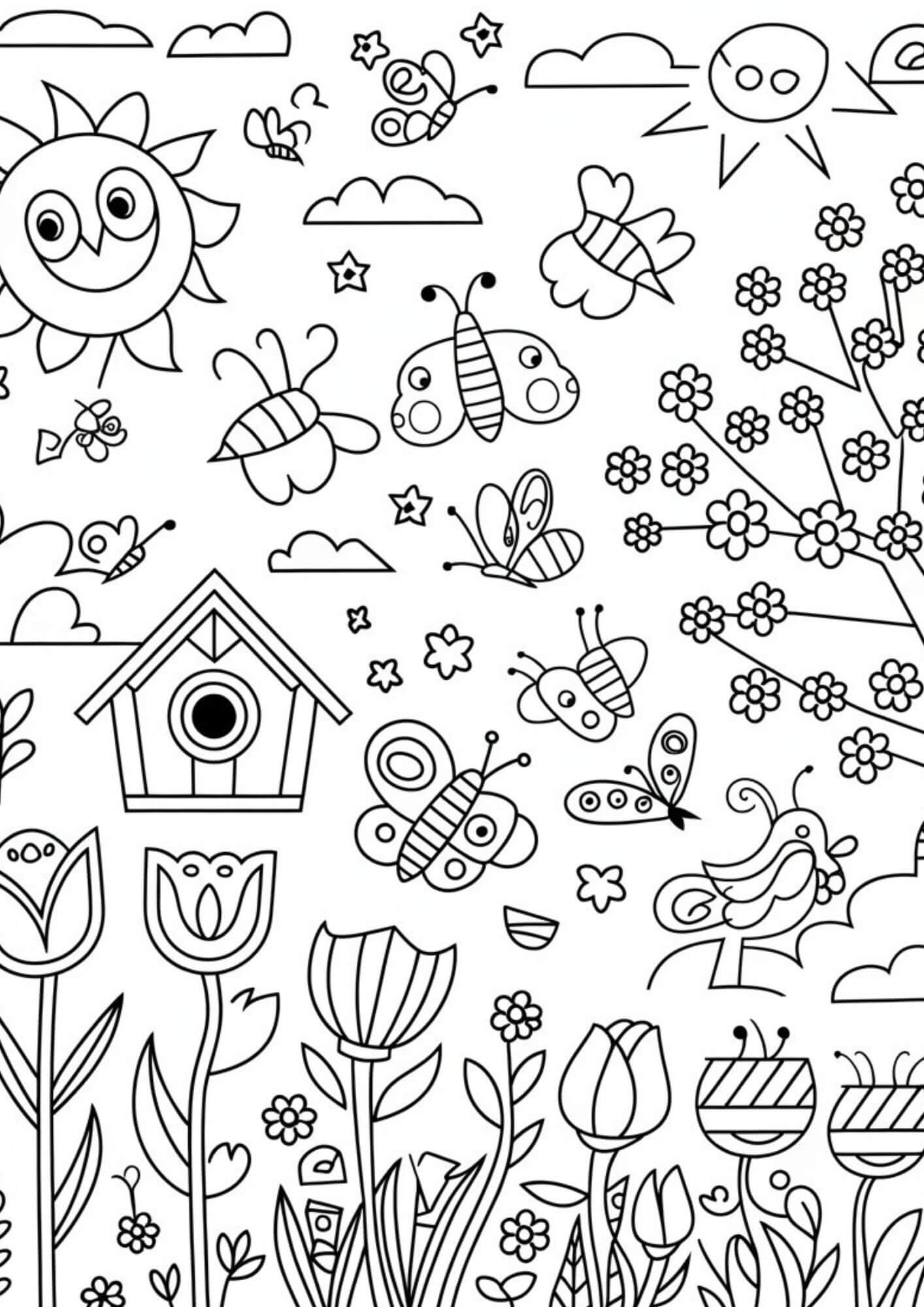 Cute Coloring page for little girls