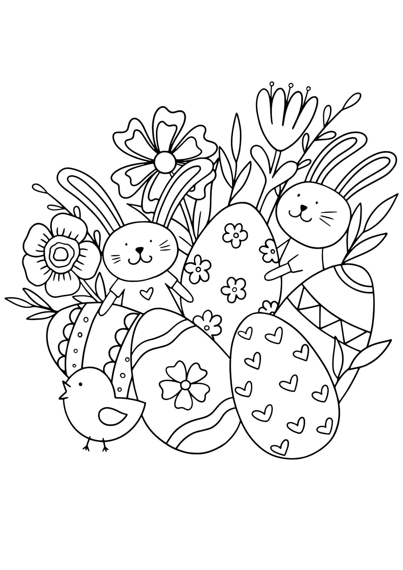 Easter Coloring page for kids