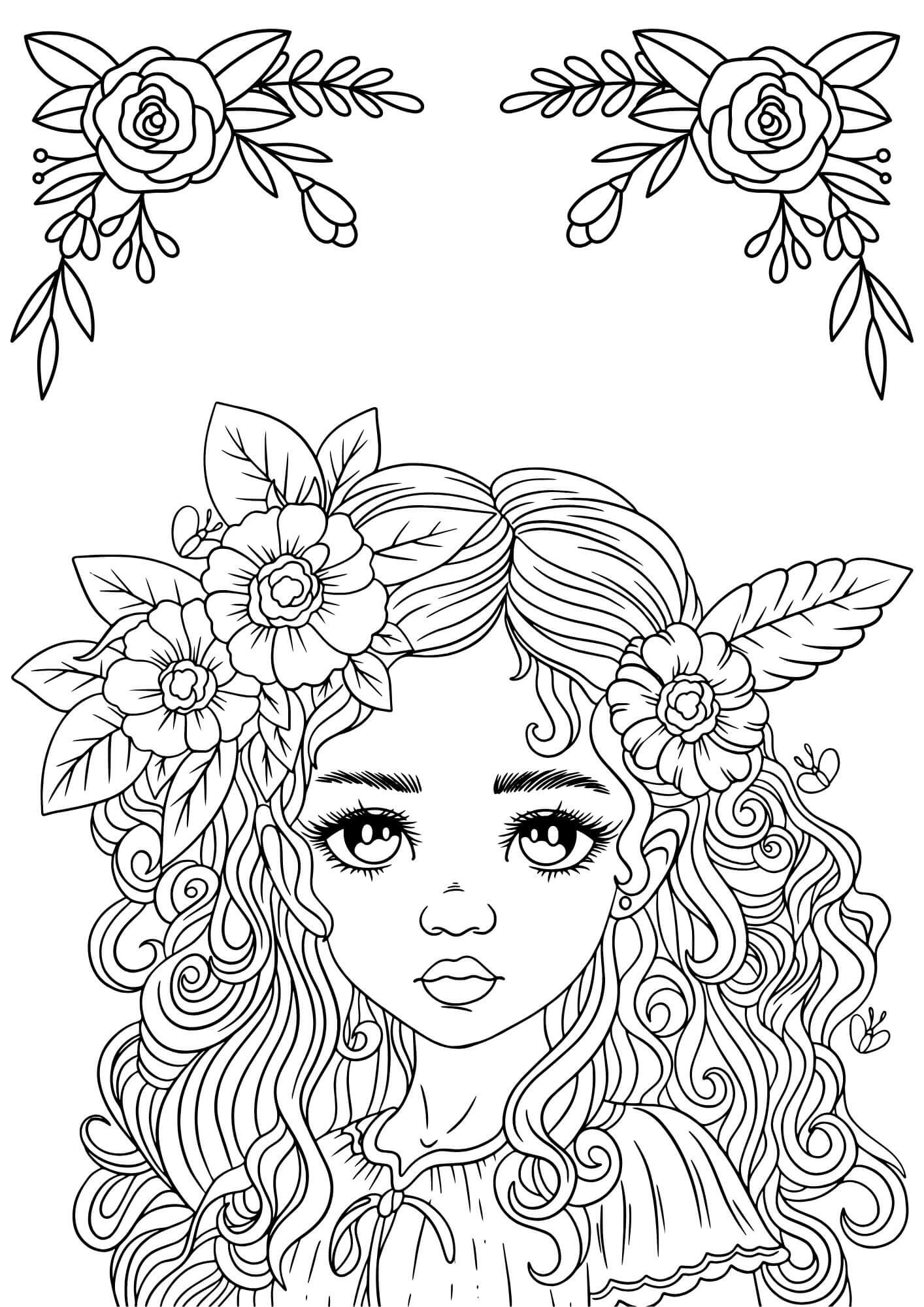 Flower Fairy coloring page